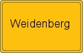 Ortsschild von Weidenberg