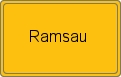Ortsschild von Ramsau