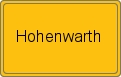 Ortsschild von Hohenwarth