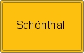 Ortsschild von Schönthal