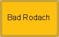 Ortsschild von Bad Rodach