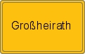 Ortsschild von Großheirath