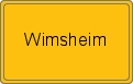 Ortsschild von Wimsheim