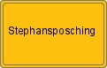 Ortsschild von Stephansposching