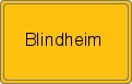 Ortsschild von Blindheim