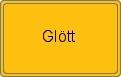 Ortsschild von Glött