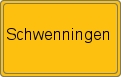 Ortsschild von Schwenningen