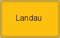 Ortsschild von Landau