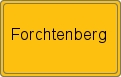 Ortsschild von Forchtenberg