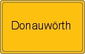Ortsschild von Donauwörth