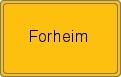 Ortsschild von Forheim