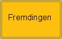 Ortsschild von Fremdingen