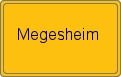 Ortsschild von Megesheim