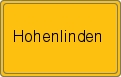 Ortsschild von Hohenlinden