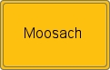 Ortsschild von Moosach