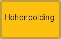 Ortsschild von Hohenpolding