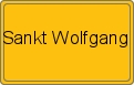 Ortsschild von Sankt Wolfgang