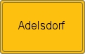 Ortsschild von Adelsdorf
