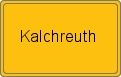 Ortsschild von Kalchreuth