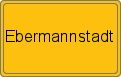 Ortsschild von Ebermannstadt