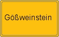 Ortsschild von Gößweinstein