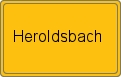 Ortsschild von Heroldsbach