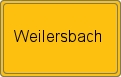 Ortsschild von Weilersbach