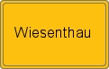 Ortsschild von Wiesenthau