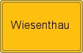 Ortsschild von Wiesenthau