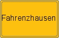 Ortsschild von Fahrenzhausen