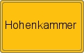 Ortsschild von Hohenkammer