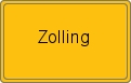 Ortsschild von Zolling