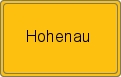 Ortsschild von Hohenau