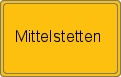 Ortsschild von Mittelstetten