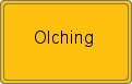 Ortsschild von Olching