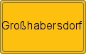 Ortsschild von Großhabersdorf