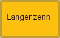 Ortsschild von Langenzenn