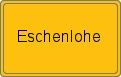 Ortsschild von Eschenlohe