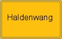 Ortsschild von Haldenwang