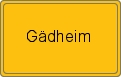 Ortsschild von Gädheim