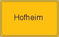Ortsschild von Hofheim