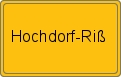Ortsschild von Hochdorf-Riß
