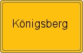 Ortsschild von Königsberg
