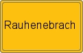 Ortsschild von Rauhenebrach