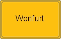 Ortsschild von Wonfurt
