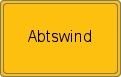 Ortsschild von Abtswind