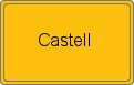 Ortsschild von Castell