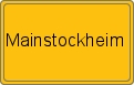 Ortsschild von Mainstockheim