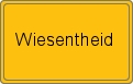 Ortsschild von Wiesentheid