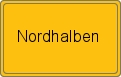 Ortsschild von Nordhalben